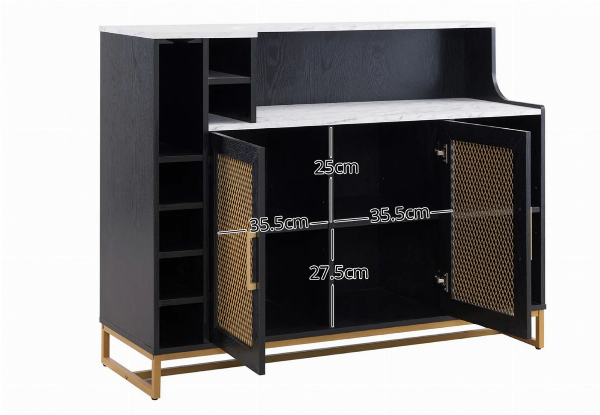 Two-Tone Modern Wine Cabinet