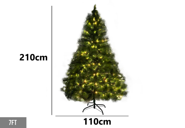 Pre-Order Christmas Tree with LED Lights - Three Sizes Available