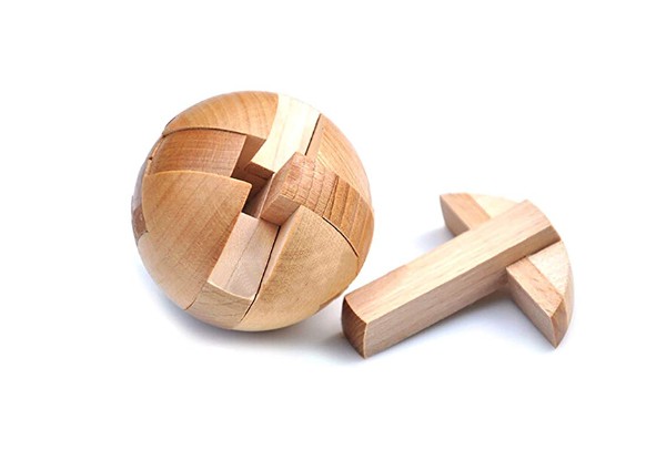Wooden Puzzle Ball - Option for Two