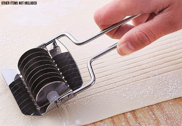 Stainless Steel Pasta Cutter - Option for Both with Two Styles & Free Delivery Available