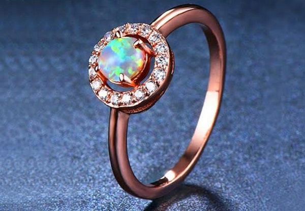 Opal Spiritual Energy Ring - Four Sizes Available