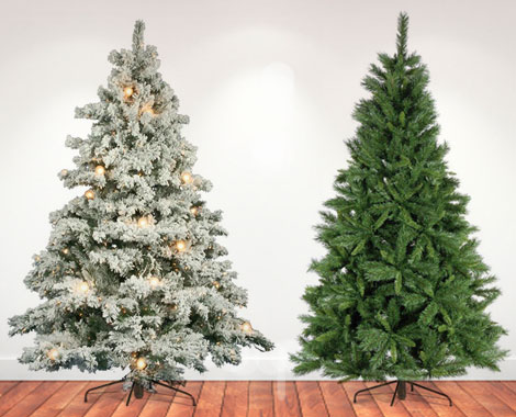 From $219 for an Artificial 7ft Green Christmas Tree or $309 for a 7.5ft Frosted Christmas Tree incl. Delivery
