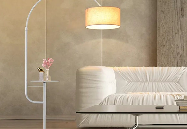 Adjustable LED Arc Floor Lamp - Two Colours Available