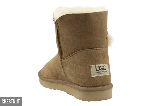 Comfort Me Unisex Australian Made Memory Foam Mini Button UGG Boot’s - Five Colours Available