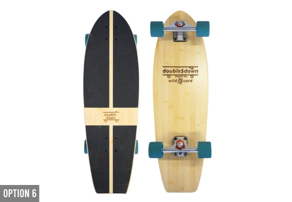 double$down Skateboard Range - Six Options Available