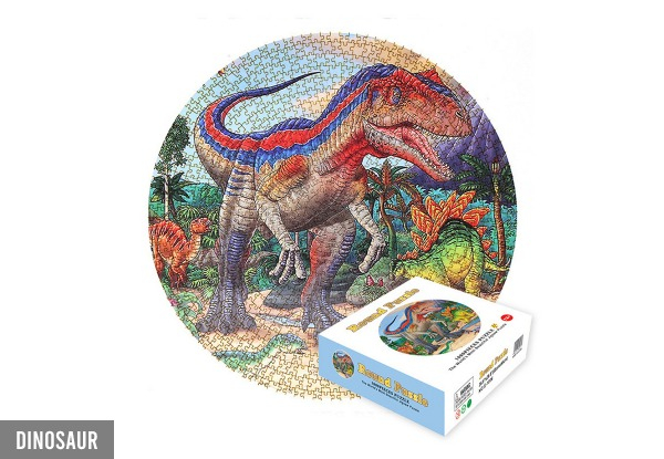 1000 Piece Round Jigsaw Puzzle for Kids - Three Options Available - Option for Two