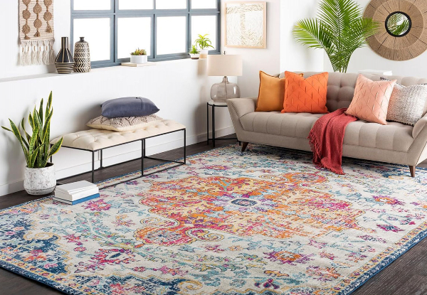 Living Room Vintage Area Rug - Two Sizes Available