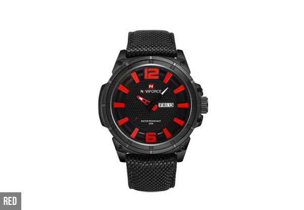 Nylon Leather Quartz Wristwatch - Available in Five Colours