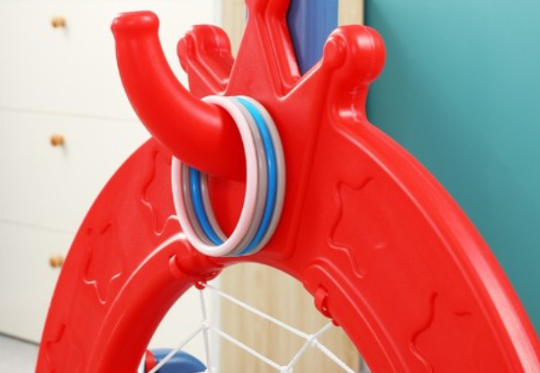 Kidbot Five-in-One Kids Basketball Hoop Stand Playset