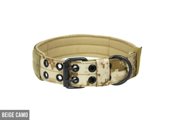 Tactical Dog Collar - Five Colours & Three Sizes Available