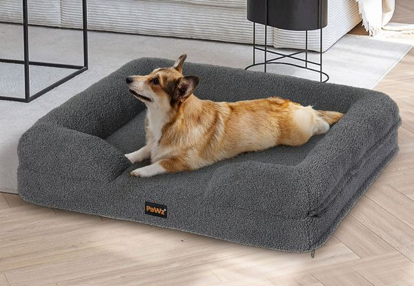 PaWz Washable Memory Foam Pet Sofa Bed - Available in Two Colours & Four Sizes