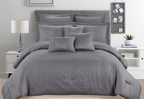 Eight-Piece Winston Comforter Set - Three Sizes Available