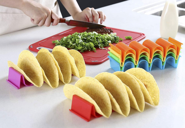 Six-Piece Wave Shape Taco Holder Set - Option for Two Sets