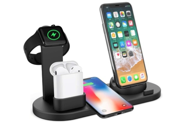 Four-in-One Rotatable Charging Dock with Wireless Charging - Two Colours Available