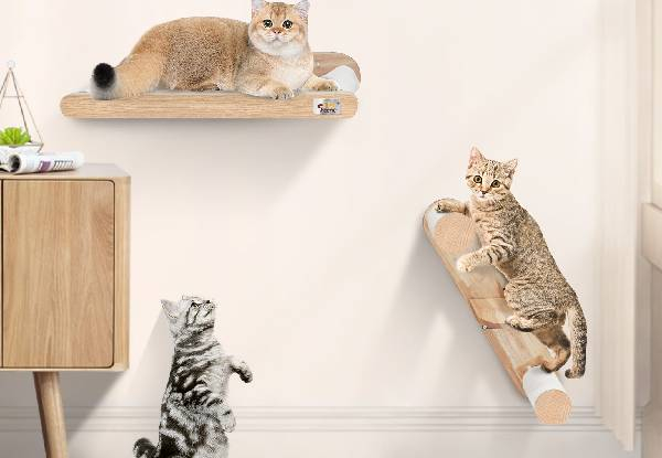 Wall Mounted Cat Bed Stair Set