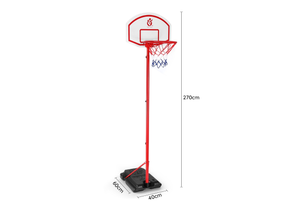 2.7m Adjustable Kid Basketball System Hoop