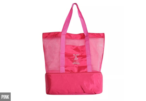 Beach Bag With Cooler Compartment - Four Colours Available