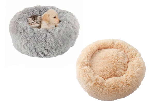 Plush Pet Bed - Two Colours & Two Sizes Available
