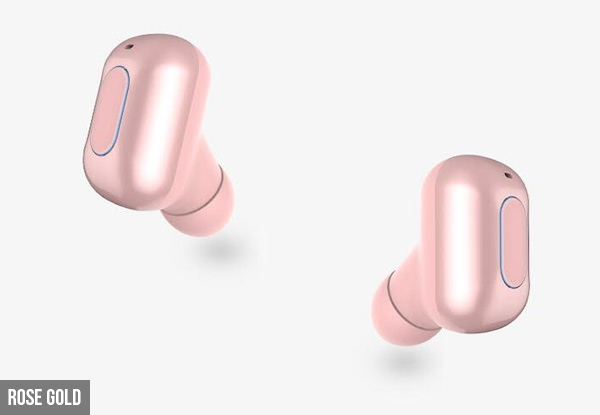 Wireless Twin Earbuds incl. Power Bank Box - Two Colours Available with Free Delivery