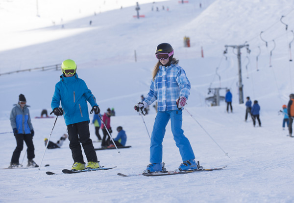 First Timer Learn to Ski or Snowboard Package incl. Equipment, Beginners Lift Pass & Group Lesson - Option for Youth or Adult Pass - 24-Hour Only Flashsale
