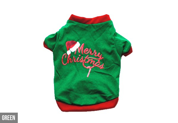 Christmas Pet Tee - Four Sizes & Three Colours Available