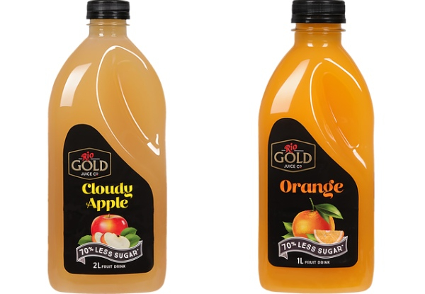 Ten-Pack of 1L Rio Gold Juice Co Bottles - Two Flavours Available & Option for Mixed Case