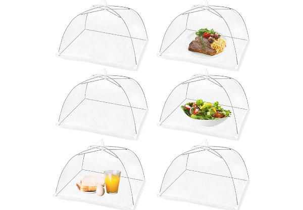 Three-Pack Mesh Pop Up Food Cover - Option for Six-Pack