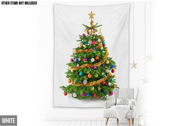 Christmas Tree Wall Tapestry - Four Sizes & Colours Available