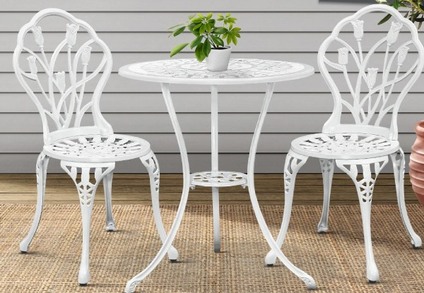 Ornato Three-Piece Bistro Set - Two Colours Available