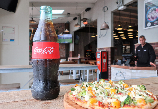 Unique 1.35L Celebratory Coca-Cola Sharing Jug & Any Medium Gourmet Pizza for Two People