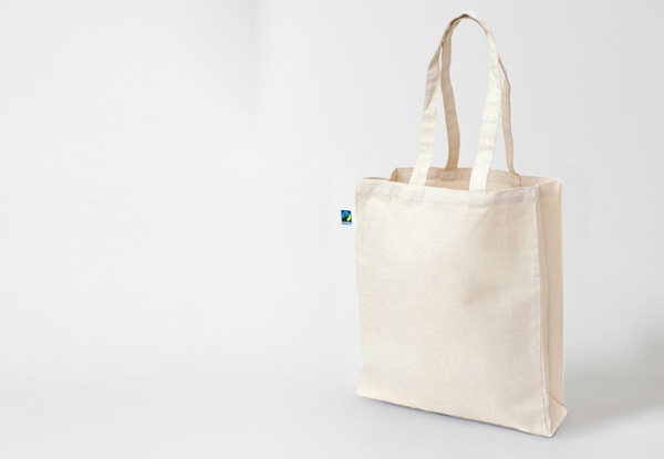 Two Organic Cotton Fairtrade Tote Bags