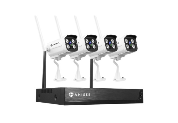 Four-Pack Wireless Home 3MP Security Camera Set - Option for Eight-Pack