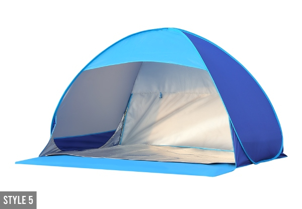 Mountview Pop-Up Beach Camping Tent - Available in Five Styles