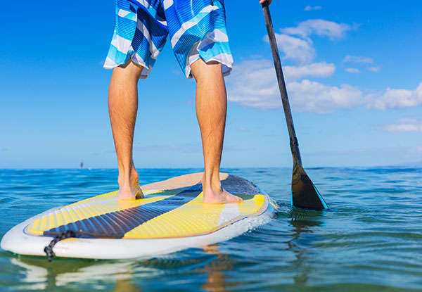 One Hour SUP Board Hire in Russell for Two People incl. Life Jacket & Paddle - Option for Four People