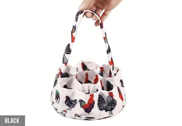 Egg Collecting Basket with Seven Pouches - Four Colours Available