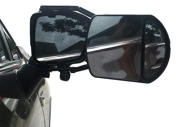 Universal Adjustable Clip-on Extension Towing Mirror - Option for Two-Pack