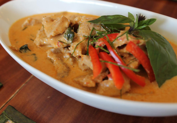 $32 for a Two-Course Thai Dinner for Two People or $59 for Four People