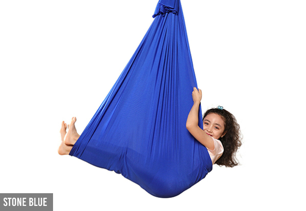 Children's Sensory Yoga Hammock for Indoor & Outdoor Use - Two Sizes & Three Colours Available