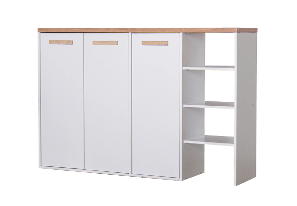 Orewa Shoe Cabinet with Open Shelf