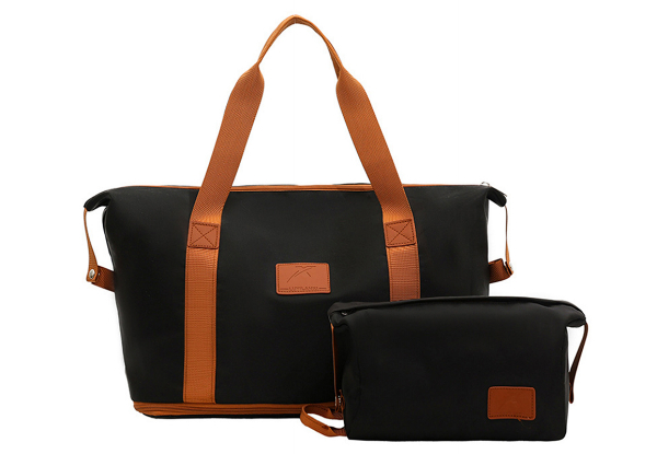 Two-Piece Expandable Overnight Travel Bag Set - Available in Four Colours
