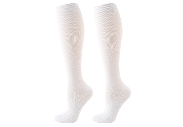 Three-Pair of Knee High Compression Socks - Available in Three Sizes