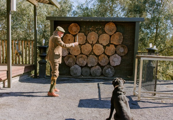 Beretta at Bracu Experience Package for Two People incl. Knife Throwing, Frisbee Golf, Air Rifles, Clay Target Shooting & Bracu Platter - Options for up to Ten People - Valid Thursdays, Fridays & Sundays Only from 10th January 2025