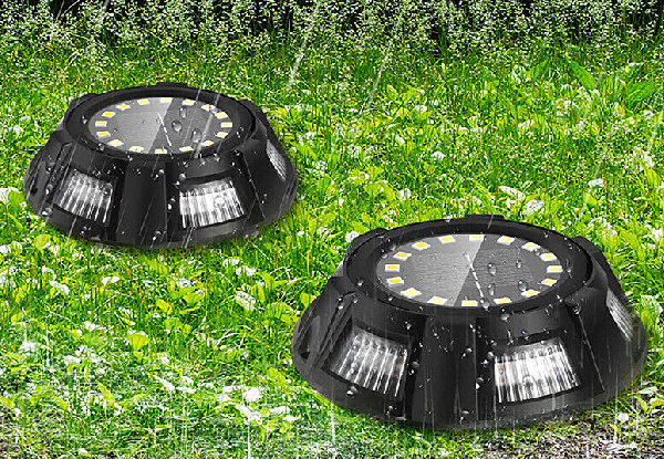 Four-Pack 22-LED Solar Garden Path Light