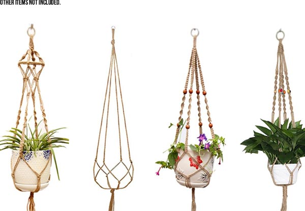 Garden Plant Rope Hanger - Range of Styles Available with Free Delivery