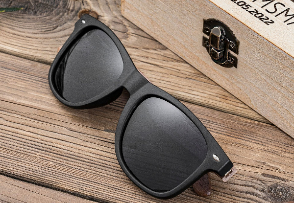 Custom Engraved Wooden Sunglasses with Box