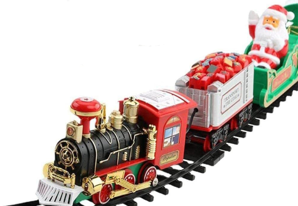 Electric Christmas Tree Train Set