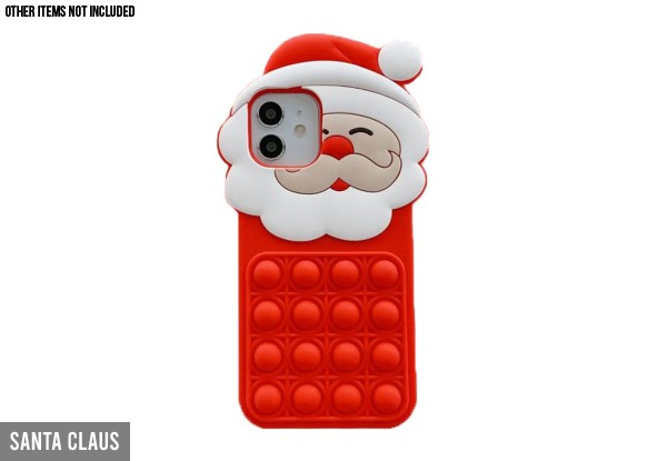 Christmas Fidget Phone Case Compatible with iPhone 12 or 13 - Two Styles Available