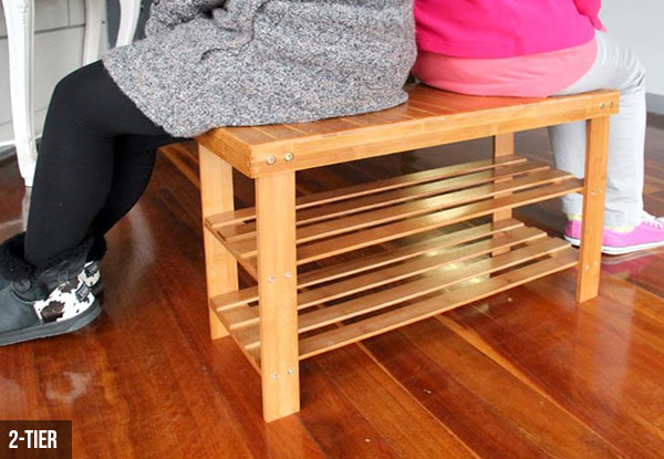 From $35 for a Bamboo Shoe Rack - Two Options