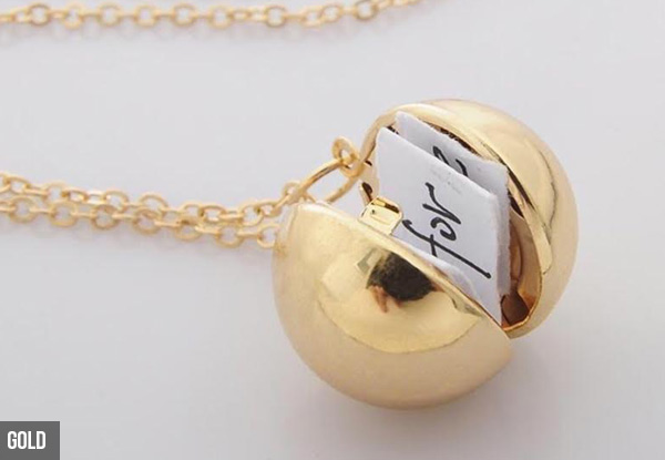 Gold or Silver Plated Ball Pendant