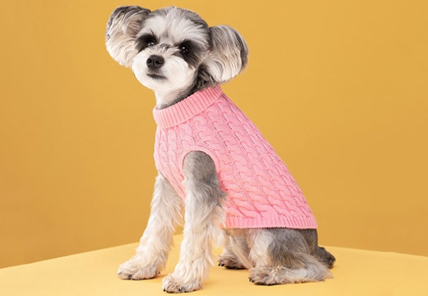 Dog's Candy Colour Sweater - Available in Seven Colours & Five Sizes